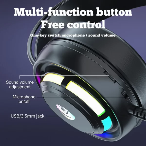 Wired Usb Headset With Microphone For Pc Comfortable Gaming Wired Headset. Headphones With Mic Noise GüMrüKsüZ Vergisiz üRüNle - Image 3