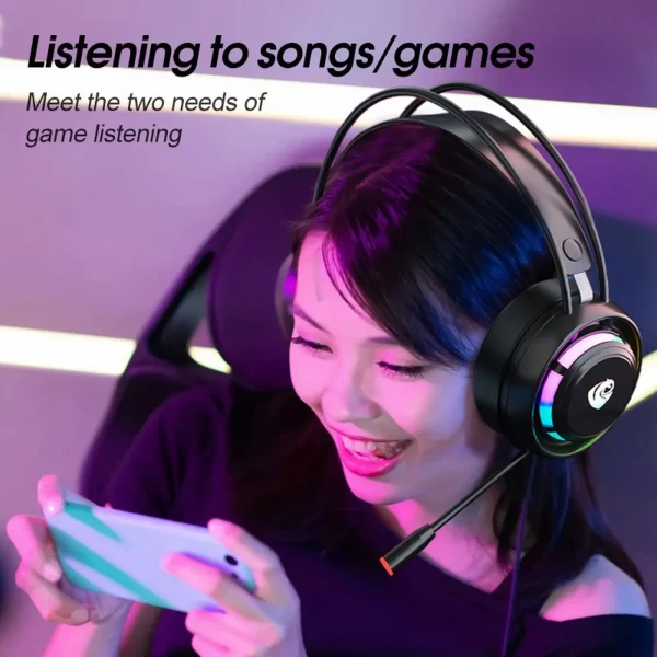 Wired Usb Headset With Microphone For Pc Comfortable Gaming Wired Headset. Headphones With Mic Noise GüMrüKsüZ Vergisiz üRüNle - Image 5